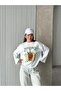Women's Oversized Printed T-Shirt - 4