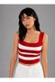 2-Pack Women's Thick Strap Tank Top Slim Summer Square Neck Plain Knitwear - 2