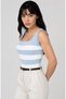 2-Pack Women's Thick Strap Tank Top Slim Summer Square Neck Plain Knitwear - 3