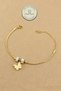 Steel Bracelet - Butterfly Model Snake Chain with Movable Bead Stone 316L Steel Bracelet 16+5cm