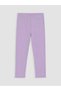 Vizyon New Season Lilac Girls' Ribbed Leggings