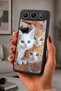 Gm 26 Compatible Printed, Matte Black, Soft Silicone, Protective, Shock-Absorbing Cover, Case