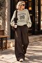 Heritage Stripe Brown Striped Palazzo Trousers - 2