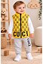 Baby Boy Inflatable Vest Top and Bottom 3-Piece Seasonal Cotton Tracksuit Set - 6