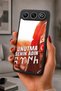 Gm 26 Compatible Printed, Matte Black, Soft Silicone, Protective, Shock-Absorbing Cover, Case