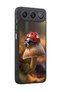 Gm 26 Compatible Printed, Matte Black, Soft Silicone, Protective, Shock-Absorbing Cover, Case - 2