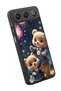 Gm 26 Compatible Printed, Matte Black, Soft Silicone, Protective, Shock-Absorbing Cover, Case - 3