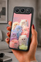 Gm 26 Compatible Printed, Matte Black, Soft Silicone, Protective, Shock-Absorbing Cover, Case
