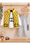 Baby Boy Inflatable Vest Top and Bottom 3-Piece Seasonal Cotton Tracksuit Set - 2