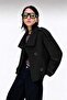 Model: Stand-Up Collar, Back Windbreaker Detail, Lined Women's Trench Coat Jacket Trench Coat - 2