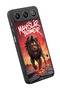 Gm 26 Compatible Printed, Matte Black, Soft Silicone, Protective, Shock-Absorbing Cover, Case - 3