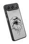 Gm 26 Compatible Printed, Matte Black, Soft Silicone, Protective, Shock-Absorbing Cover, Case - 3