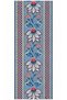 Blue Lotus Flower Patterned Runner – 40X140 cm Digital Printed, Suede Fabric - 3