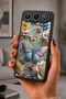 Gm 26 Compatible Printed, Matte Black, Soft Silicone, Protective, Shock-Absorbing Cover, Case