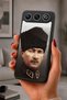Gm 26 Compatible Printed, Matte Black, Soft Silicone, Protective, Shock-Absorbing Cover, Case