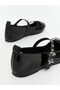 Rmz Gi̇yi̇m Farkiyla Leather Look Girls' Ballerinas - 5