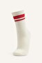 3-Piece Striped Ribbed Cotton Long Socks for Boys I6826A8Ns - 2