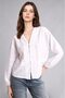 V-Neck Buttoned Relax Fit Jacquard Long Sleeve Tunic H3263Ax26Au - 4