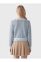 Xsidebicycle Collar Striped Women's Knitwear Cardigan - 5