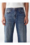 Özmarka New Season Indigo Extra Loose Fit Men's Jean Trousers - 3