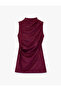 Drapeli Slim Fit Sleeveless Bodycon High Neck Mini Dress - 5