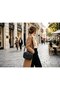 Black Soft Leather Diamond Patterned 3-Compartment Zippered Women's Shoulder Bag 22X16 cm - - 5