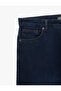 Cotton Comfortable Fit Pocketed Baggy Jean Trousers - 3