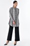 Patterned viscose tunic black - 3