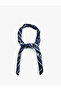 Shawl Patterned Striped Square Scarf