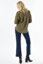 Half Pat Basic Blouse Khaki - 4