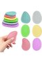 6-Pack Sensory Fidget Toys for Kids,Textured Silicone Anxiety Relief Discs with Storage Box