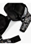 Supported Extra Padded Plaid Patterned Tulle Bra - 2