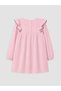 Ozmarka New Season Pink Floral Embroidered Ruffle Girls' Dress - 5