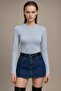 Women's Long Sleeve Crew Neck Basic Blouse