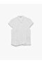 Asymmetrical Snap Button Mandarin Collar Short Sleeve Shirt