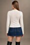 Women's Long Sleeve Crew Neck Basic Blouse - 6
