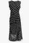Body-Hugging Draped Midi Dress - 5