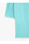 Regular Fit Crew Neck Short Sleeve Knit Sweater - 3