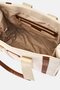 Women Textured Totes Bag, Beige - 4