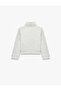 Embroidered Buttoned Stand Collar Long Sleeve Zippered Napoleon Jacket - 2