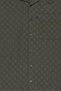 Men Regular Fit Textured Short Sleeve Casual Shirt, Dark Olive - 5