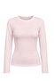Women's Waist-Slit Crew Neck Gathered Blouse - 5