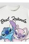 White Stitch and Angel Printed Thick Sweatshirt for Girls - W5Lj56Z4-R9J |   Lcw - 4