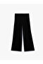 Basic Wide-Leg Pants with Buttons and Pleated Hidden Pockets - 2