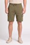Men Embroidered Logo Basic Shorts, Olive