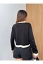 Women's Striped Buttoned Knitwear Cardigan - 5