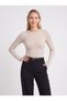 Women's Modal Long Sleeve Finger-Hole Crew Neck Slim Fit Bodysuit - 3