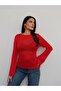 Boat Neck Knitted Sweater Blouse - 4