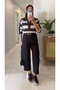 Mula Brown Barrel Fabric Trousers - 4