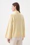 High Collar Oversize Sweater T2607 - Yellow - 3